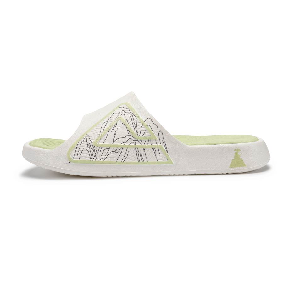 PEAK PEAK Tai Ji2.0 Slide Slippers Men's White Green