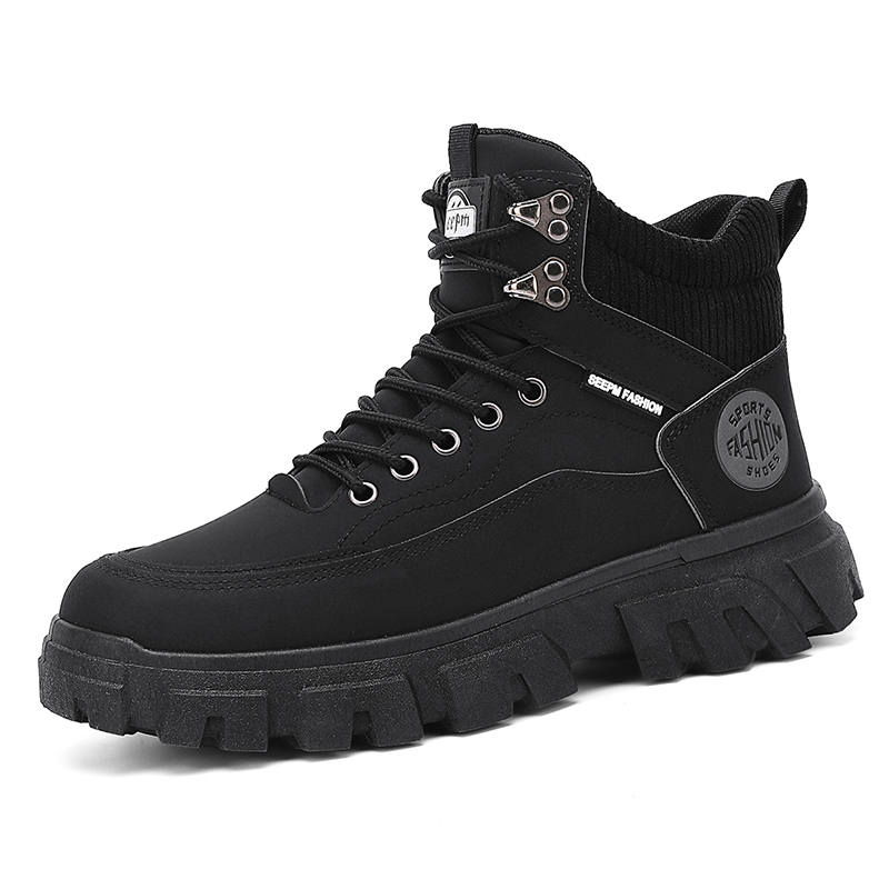 TONYBEAR TONYBEAR PU Short Combat Boots Men's