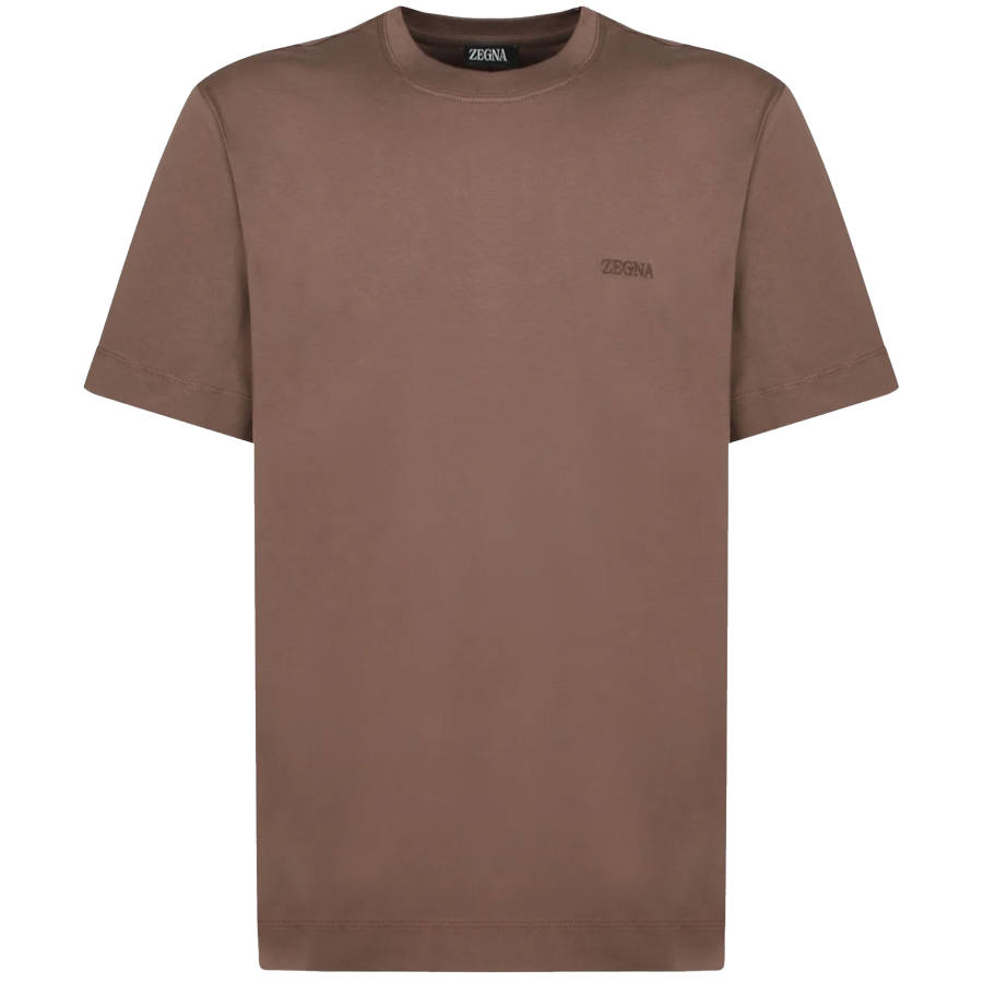 Ermenegildo Zegna logo-embroidered crew-neck T-shirt