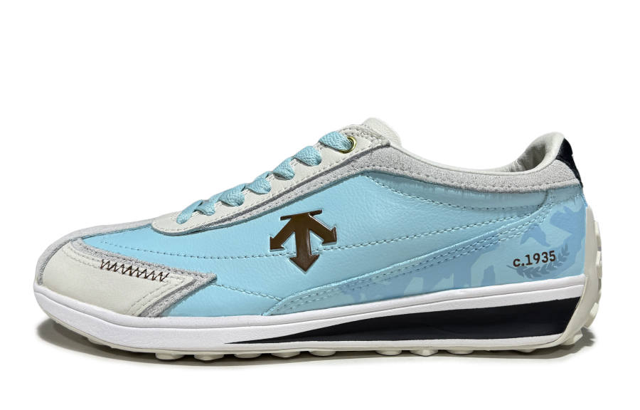 DESCENTE Cron Racer Blue Coffee Time Abrasion Resistant Abrasion Resistant Low top Casual Shoes Unisex