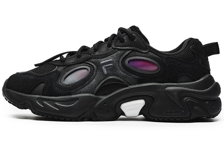 FILA FUSION Raccoon Sneakers 'Black Purple' Women's