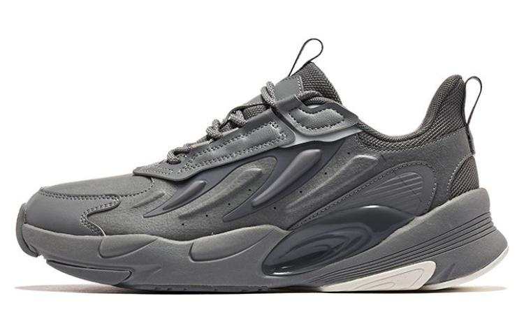 QIAODAN Non slip Lightweight Low top Casual Shoes Men's Gray
