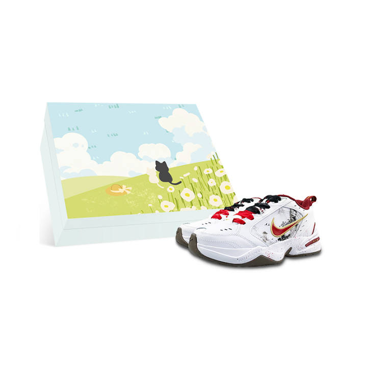 Nike Nike Air Monarch 4 Abrasion Resistant Low top Casual Shoes Unisex White