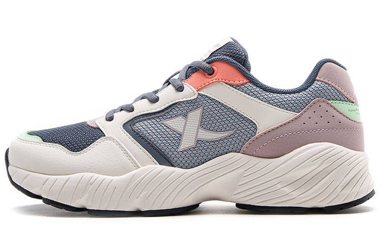 XTEP Casual Shoes Women's Low Top Blue White Pink