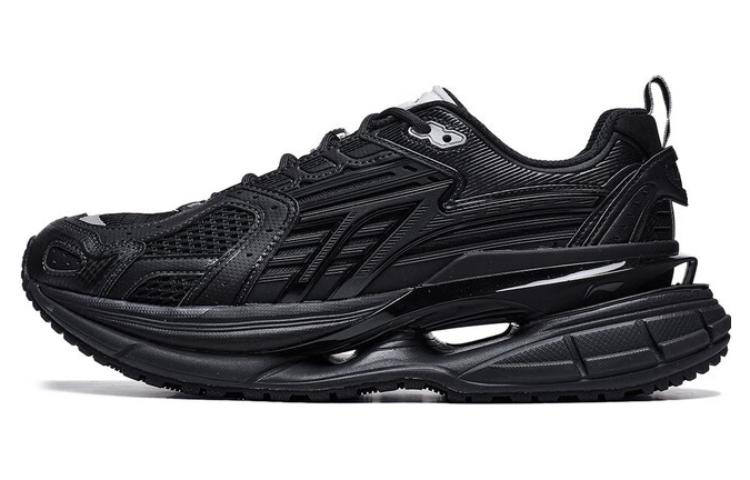 Li-Ning Li Ning Comet 5 Textile, Synthetic Leather Sports Slip Resistant Abrasion Resistant Low top Casual Shoes Men's Black