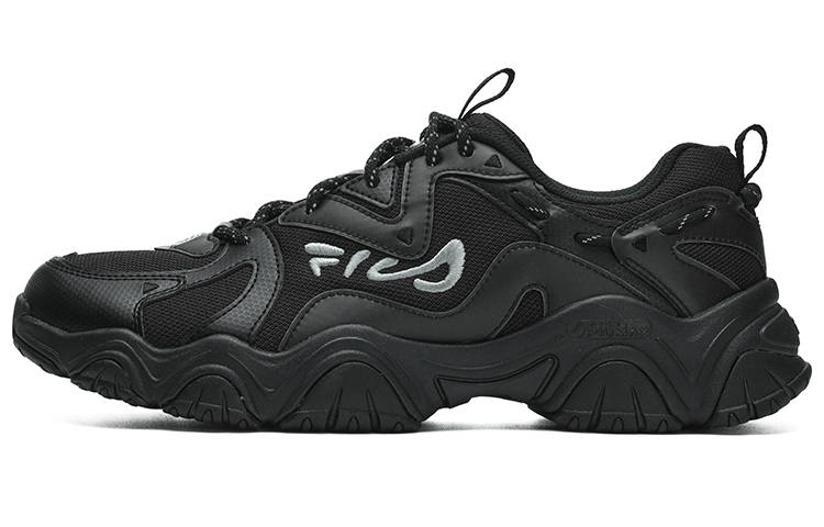 FILA Fluid 4 Cat Paw 4.0 Fabric Low top Casual Shoes Men's Jet Black