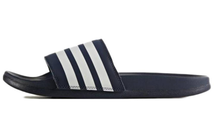 Adidas Adidas Wmns Adilette Cloudfoam Plus Stripes Slides 'Collegiate Navy' Women's