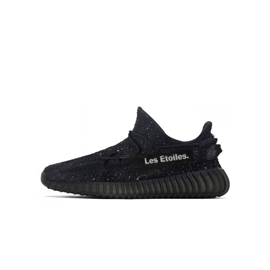 Adidas Originals Yeezy Boost 350 V2 Low top Casual Shoes Unisex Black Silver