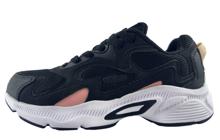 361° Slip Resistant Low top Sports Casual Shoes Women's Black Pink