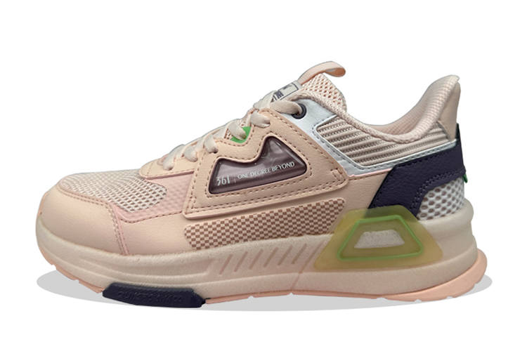361° NFO Casual Shoes Women's Low Top Transparent Pink/Gray Purple
