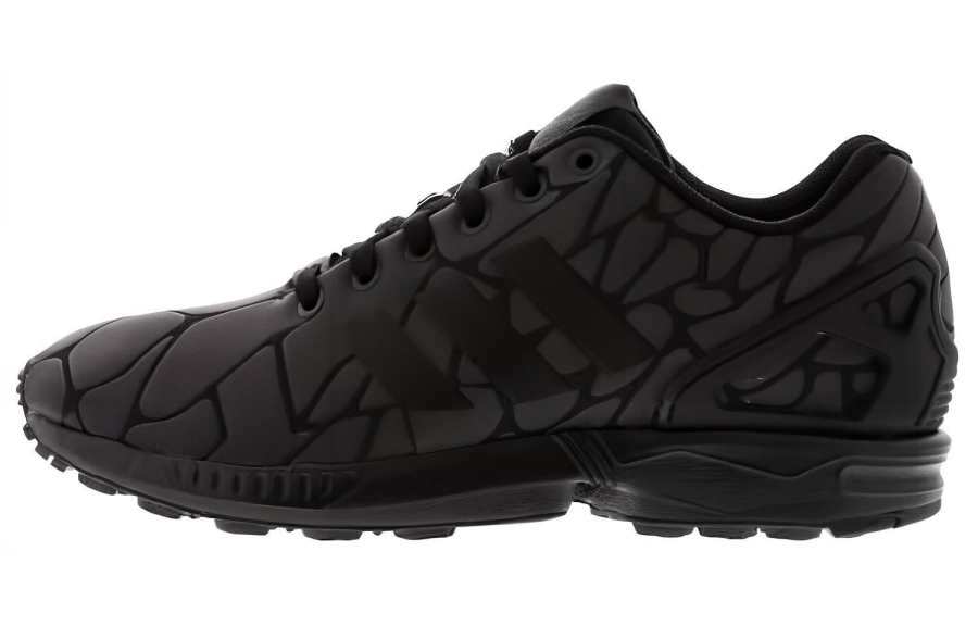 Adidas Originals ZX Flux Low top Cushioning, Wear Resistant Casual Shoes Men's Black