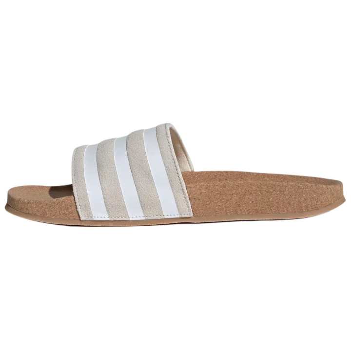 Adidas Adidas Adilette Abrasion Resistant Slide Slippers Women's Gray White