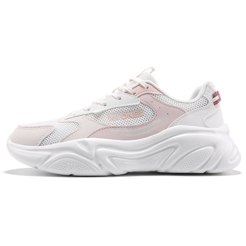 361° Slip Resistant Abrasion Resistant Low top Casual Shoes Women's White Pink