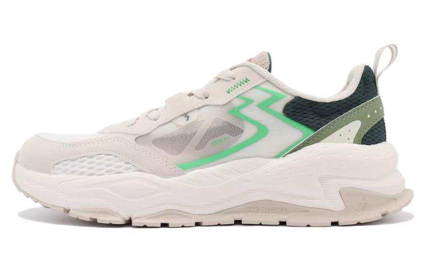 361° Cushioning Abrasion Resistant Cushioning, Wear Resistant Low top Casual Shoes Men's White Green