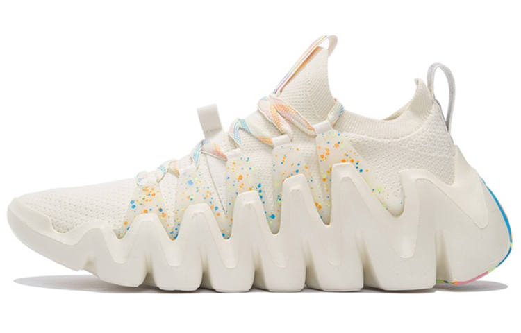 Li-Ning Li Ning Illusion Thorn Cushioning Slip Resistant Abrasion Resistant Breathable Low top Casual Shoes Men's White