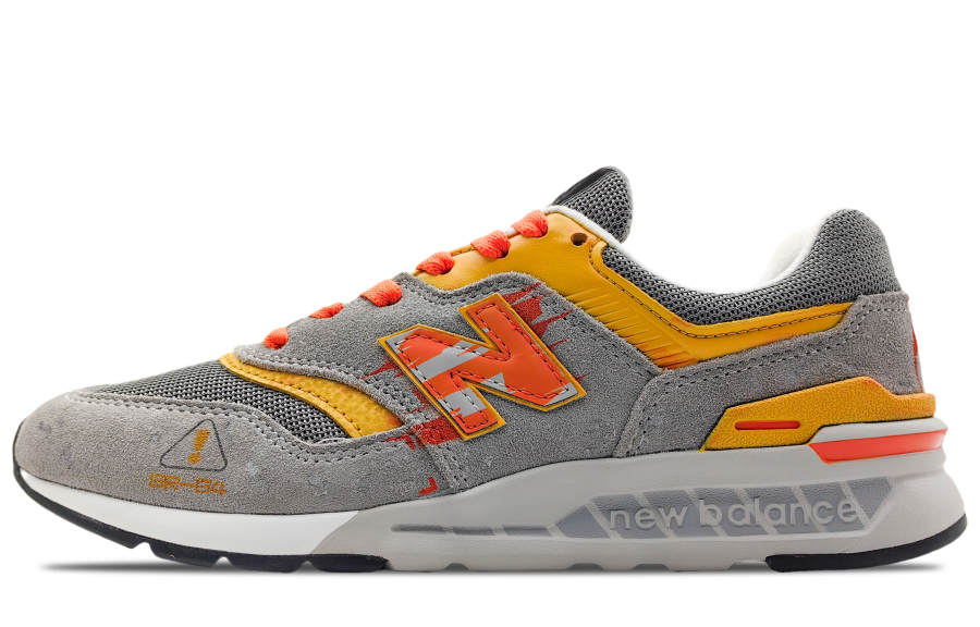 New Balance New Balance NB 997 Slip Resistant Abrasion Resistant Low top Casual Shoes Unisex Yellow Gray Orange