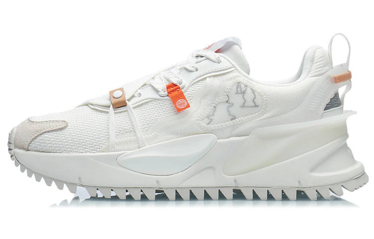 Li-Ning Li Ning CF Cushioning Abrasion Resistant Cushioning, Wear Resistant Low top Sports Casual Shoes Men's White