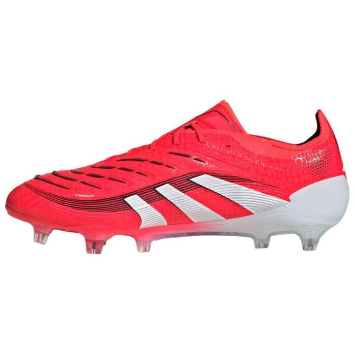 Adidas Adidas PREDATOR ELITE Abrasion Resistant Slip Resistant Soccer Shoes Unisex Transparent Red Cloud White Core Black