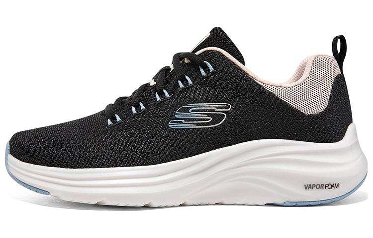 Skechers Vapor Foam Cloud Trail Fabric Cushioning Breathable Mid top Casual Shoes Women's Black White