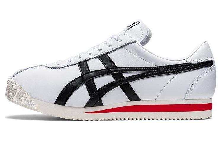 Onitsuka Tiger Corsair Textile, Synthetic Leather, Split Cow Leather Low top Casual Shoes Unisex White Black