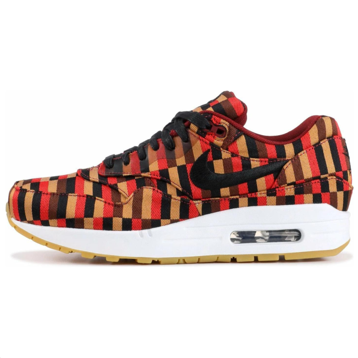 Nike Nike Air Max 1 Abrasion Resistant Low top Casual Shoes Unisex White Black