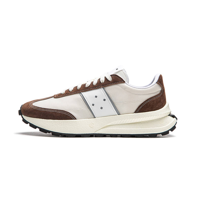 Li-Ning Li Ning Slip Resistant Abrasion Resistant Low top Casual Shoes Unisex White Umber