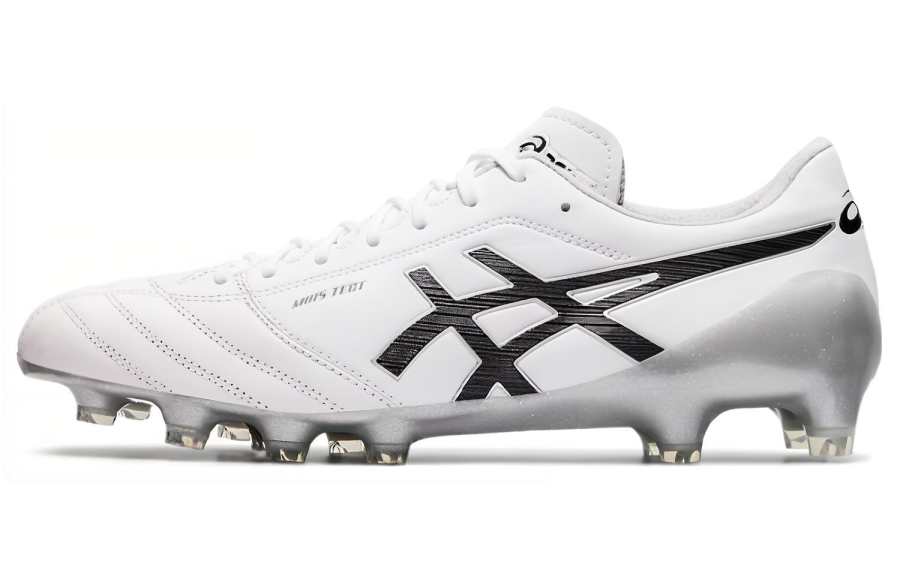 Asics DS LIGHT HG Hard Ground Leather Soccer Shoes Men's White Black