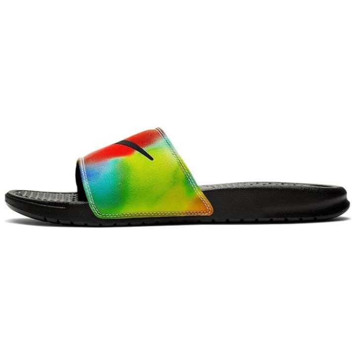 Nike Nike Benassi JDI Print Slip Resistant Abrasion Resistant Slide Slippers Men's Black