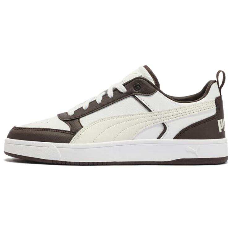 PUMA DRIBBLE Abrasion Resistant Low top Skateboard Shoes Unisex White Black