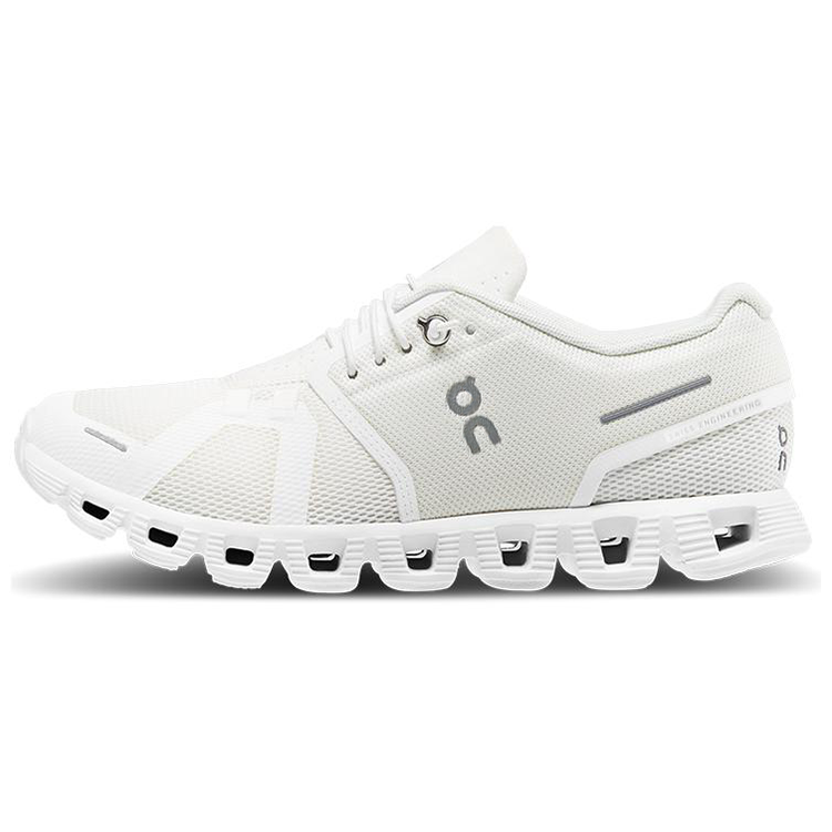 On Cloud 5 Mesh Low top Casual Shoes Women's Unstained Natural White