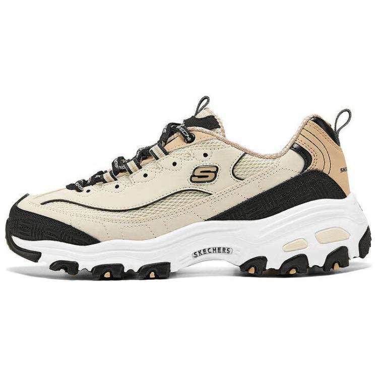 Skechers D'Lites 1.0 Low top Casual Shoes Women's Beige Black