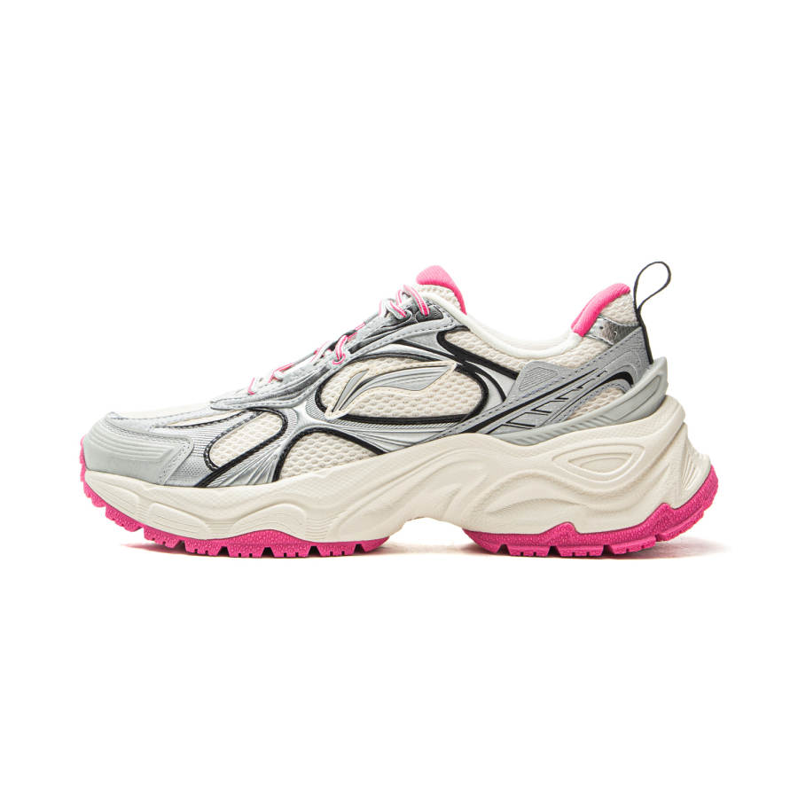 Li-Ning Li Ning Star Halo Series Low top Casual Shoes Women's Silver White