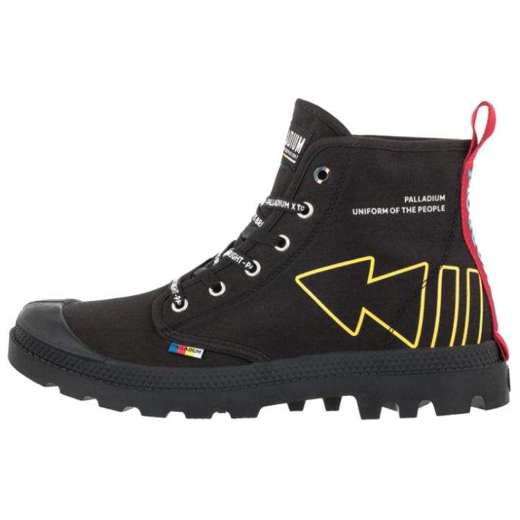 Palladium Pampa Slip Resistant Abrasion Resistant High top Casual Shoes Unisex Black