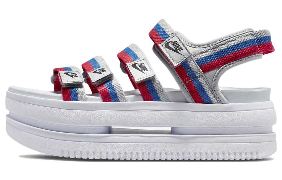 Nike Nike Icon Classic Velcro Thick Sole Stylish Sports White Blue Red Sandals 'White Blue Red' Women's