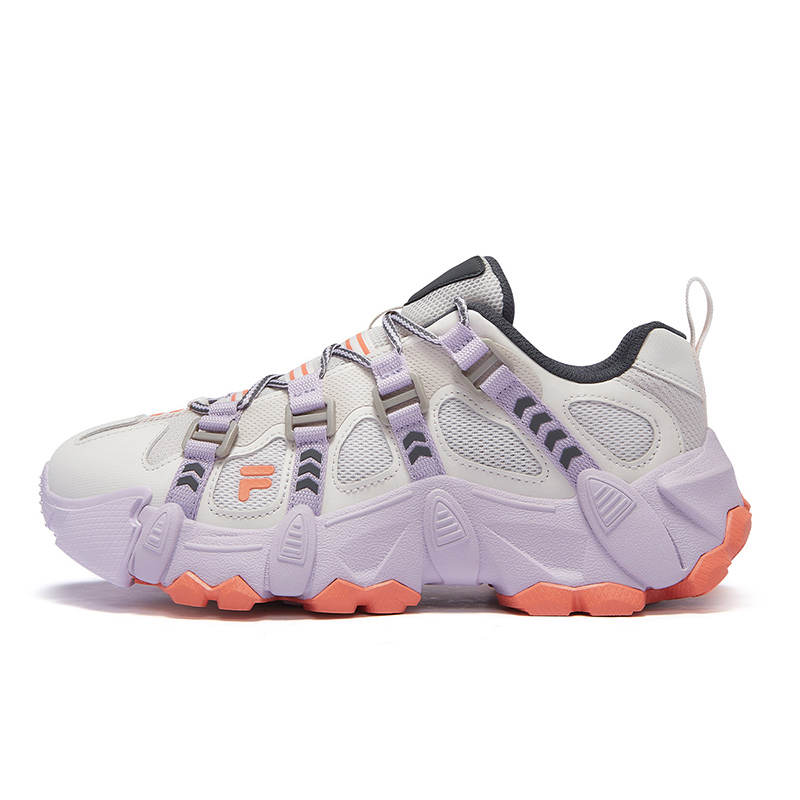 FILA FUSION EXOCET Mountains Shoes Low top Casual Shoes Women's White Sand Gray Snow