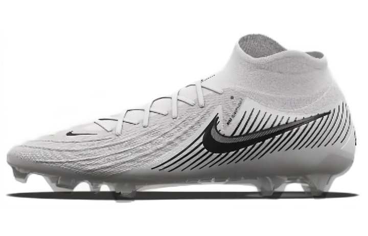 Nike Nike Phantom Luna 2 AG Artificial Ground Slip Resistant Abrasion Resistant Soccer Shoes Unisex Silver
