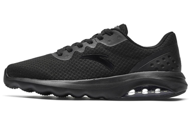Anta Cushioning Abrasion Resistant Breathable Low top Casual Shoes Men's Black