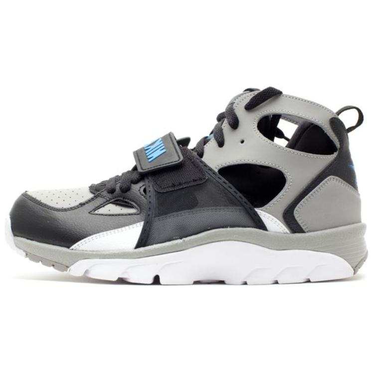 Nike Nike Air Trainer Huarache Slip Resistant Abrasion Resistant Mid top Casual Shoes Men's Black Gray