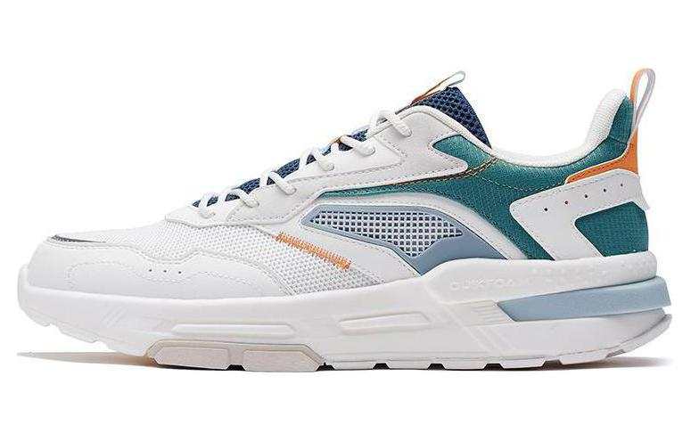 361° Versatile Slip Resistant Abrasion Resistant Low top Casual Shoes Men's White Green