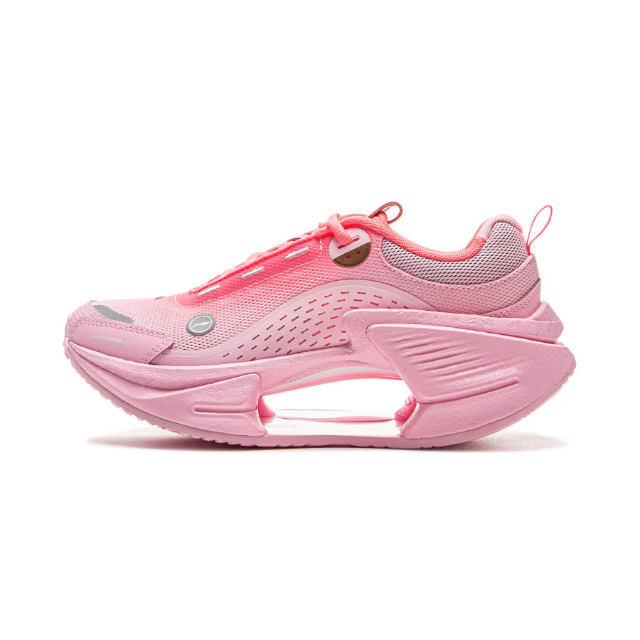 Li-Ning Li Ning Shadow CRC Slip Resistant Rebound Slip Resistant Rebound Low top Casual Shoes Women's Pink