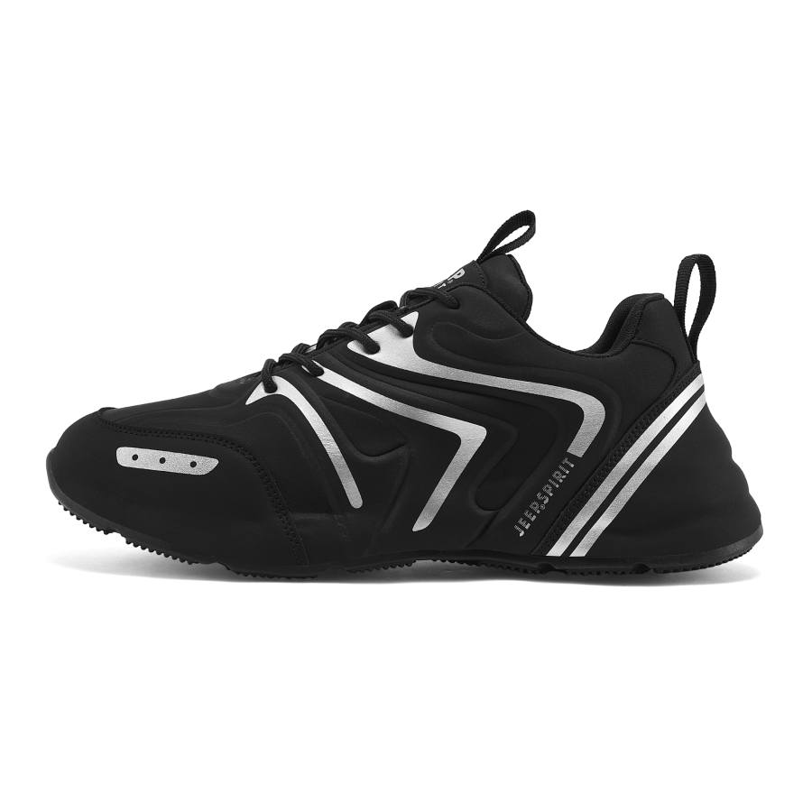 JEEP SPIRIT Abrasion Resistant Lightweight Low top Casual Shoes Men's Black