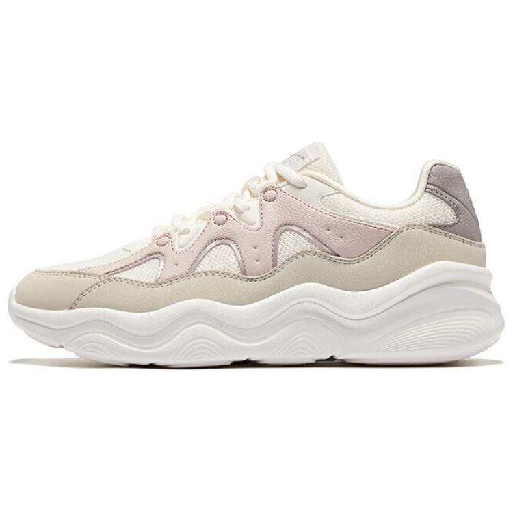 Erke Slip Resistant Abrasion Resistant Low top Casual Shoes Women's Beige Pink