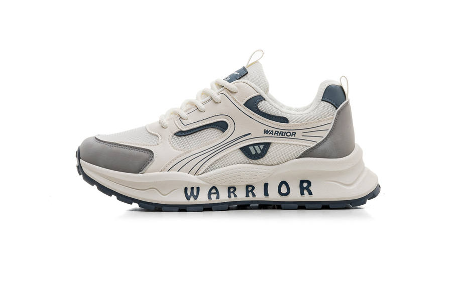 Warrior Breathable Height Increasing Breathable Height Increasing Low top Casual Shoes Men's Beige Gray Blue