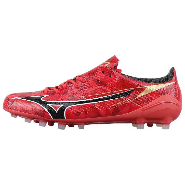 Mizuno AG Artificial Ground Synthetic Leather Soccer Shoes Men's Red Black