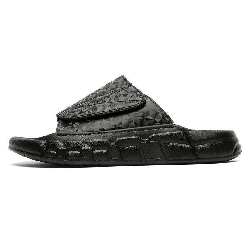 BAOZAOGONGYANG Abrasion Resistant Massage Slide Slippers Men's Black