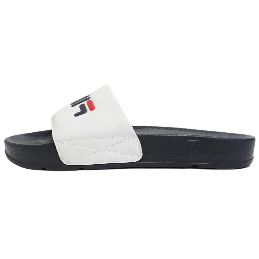 FILA Drifter Abrasion Resistant Slide Slippers Unisex White Blue
