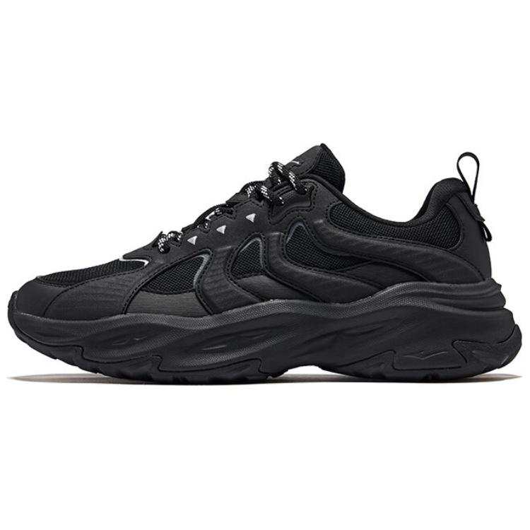 Erke Xun Slip Resistant Abrasion Resistant Low top Casual Shoes Men's Black