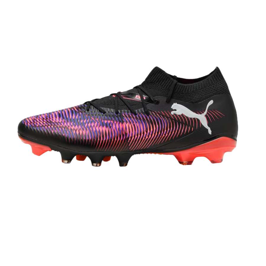 PUMA FUTURE 8 AG Artificial Ground FG Firm Ground Artificial Turf Abrasion Resistant Soccer Shoes Men's Black Purple
