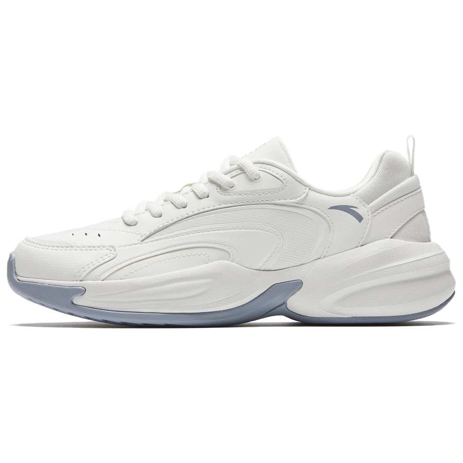ANTA SUPERSTORE CHAOJIANTA Abrasion Resistant Breathable Abrasion Resistant Breathable Low top Casual Shoes Women's Papyrus White