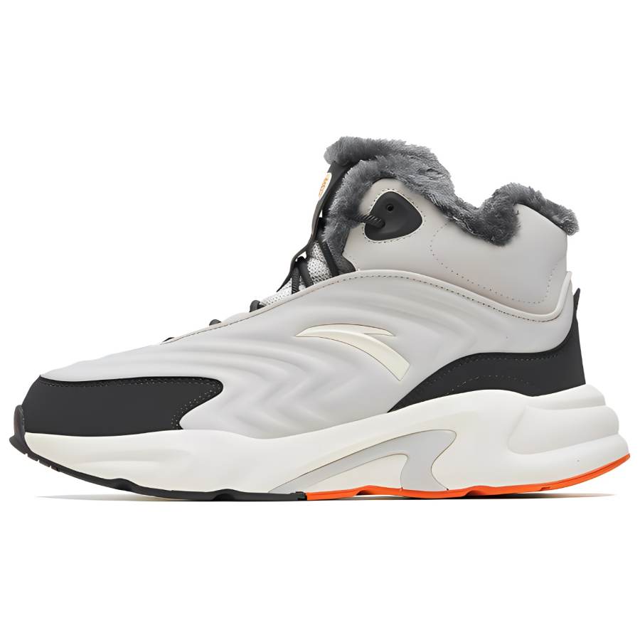 Anta Walker Fleece Lined Sports Slip Resistant Abrasion Resistant Slip Resistant Abrasion Resistant High top